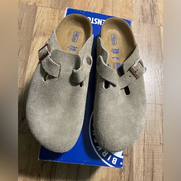 Birkenstock Boston taupe sandals - Picture 5 of 8